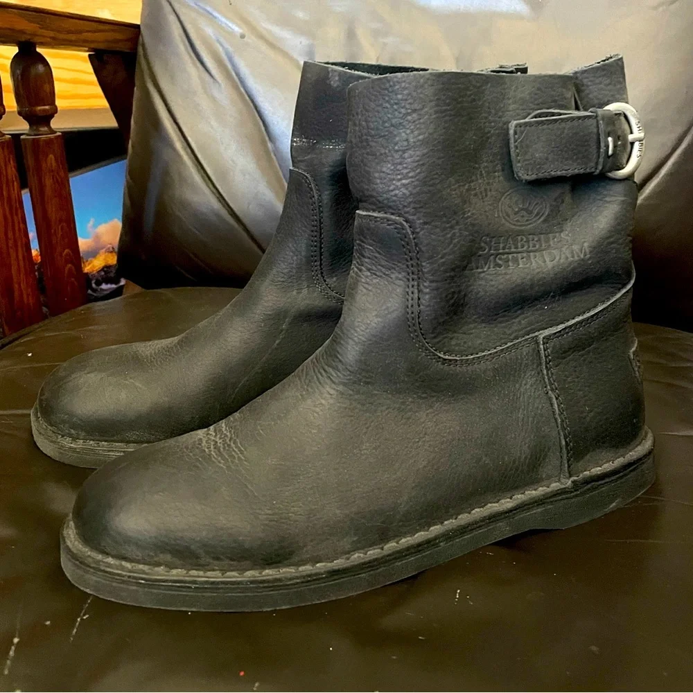 Shabbies Amsterdam Leather Boots - Picture 1 of 6